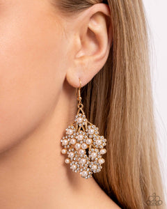 Paparazzi Nautical Netting - Gold Earring