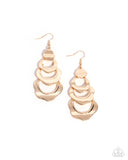 Paparazzi Layered Labor - Gold Earring