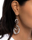 Paparazzi Abstract Angles - Silver Earring