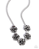 Paparazzi Refreshing Roses - Silver Necklace