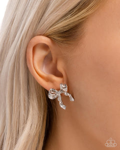 Paparazzi Princess Treatment - Silver Earring