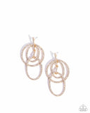 Paparazzi Geometric Glitz - Gold Earring