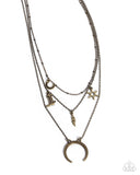 Paparazzi Saloon Sass - Brass Necklace