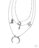 Paparazzi Saloon Sass - Silver Necklace