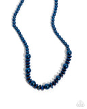 Paparazzi Metallic Memory - Blue Necklace