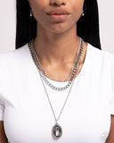 Paparazzi Edgy Empire - White Necklace