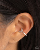 Paparazzi Aerial Attitude - Silver Earring