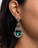 Paparazzi Complimentary Chandelier - Green Earring