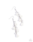 Paparazzi Snow Drops - White Earring