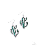 Paparazzi Cactus Confidence - Green Earring
