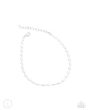 Paparazzi Pearl Purpose - White Anklet