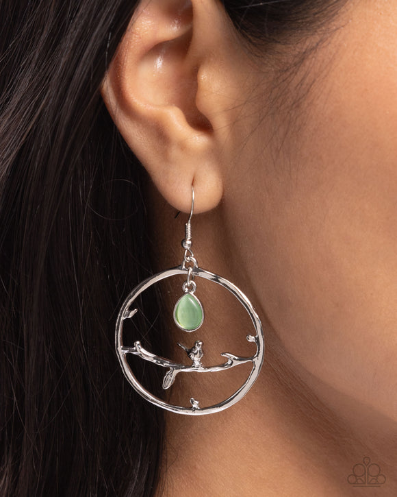 Paparazzi Picturesque Scene - Green Earring