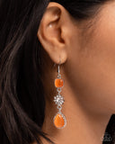 Paparazzi Feeling Fantastic - Orange Earring