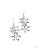 Paparazzi Fabulous Florals - White Earring