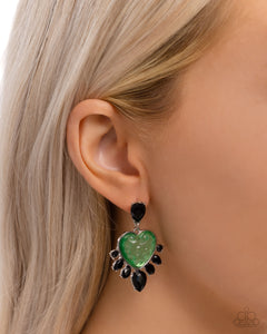 Paparazzi Resort Radiance - Green Earring