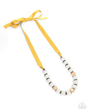 Paparazzi Exclusive Ease - Yellow Necklace