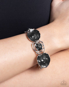 Paparazzi Rosy Rubato - Black Bracelet