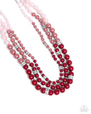 Paparazzi Ombré Ornament - Red Necklace