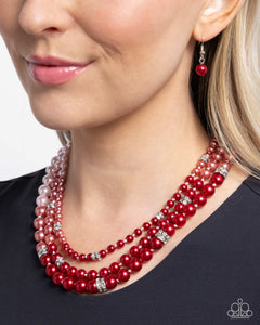 Paparazzi Ombré Ornament - Red Necklace