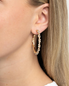 Paparazzi Divine Decoding - Gold Earring