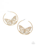 Paparazzi Aerial Alias - Gold Earring