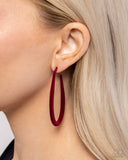 Paparazzi The Right Angle - Red Earring