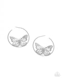 Paparazzi Aerial Alias - Silver Earring