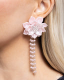 Paparazzi Lotus Length - Pink Earring