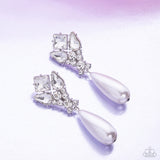 Paparazzi Pearly Promenade - White Earring
