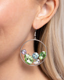 Paparazzi Treasure Timbre - Green Earring