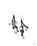 Paparazzi Sunset Suede - Black Earring