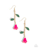 Paparazzi Rose Reality - Pink Earring