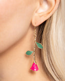 Paparazzi Rose Reality - Pink Earring