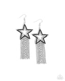 Paparazzi Sunset Superstar - Black Earring