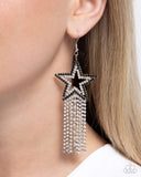 Paparazzi Sunset Superstar - Black Earring