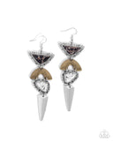 Paparazzi Shape Shifting Stones - Black Earring