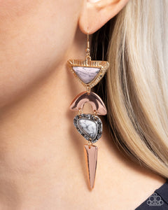 Paparazzi Shape Shifting Stones - Multi Earring