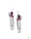 Paparazzi Decadent Distance - Purple Earring