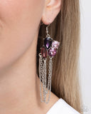 Paparazzi Decadent Distance - Purple Earring