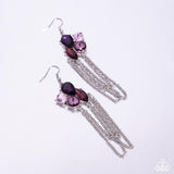 Paparazzi Decadent Distance - Purple Earring