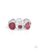 Paparazzi Rosy Rubato - Red Bracelet