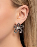 Paparazzi Blooming Belle - Black Earring