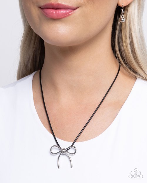 Paparazzi Leisurely Ladylike - Black Necklace