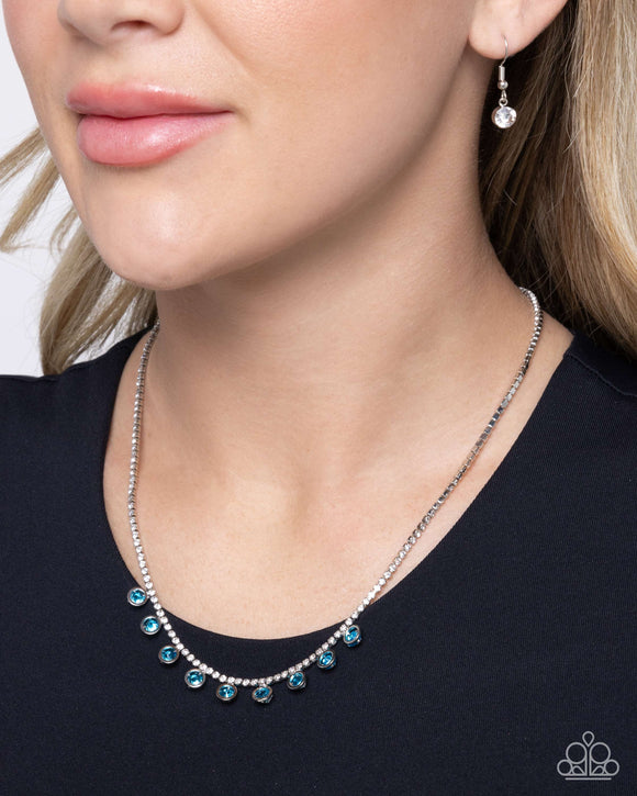 Paparazzi Conveying Charm - Blue Necklace