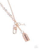 Paparazzi Dreamy Direction - Rose Gold Necklace