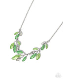 Paparazzi Lyrical Leaves - Green Necklace