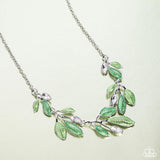 Paparazzi Lyrical Leaves - Green Necklace