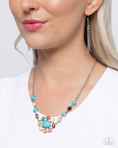 Paparazzi Enigmatic Ease - Blue Necklace