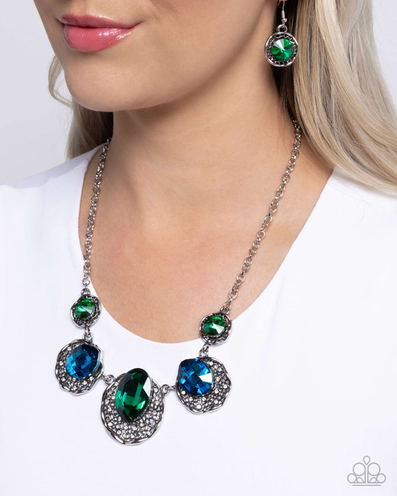 Paparazzi City Color - Green Necklace