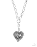 Paparazzi High Fidelity - Silver Necklace